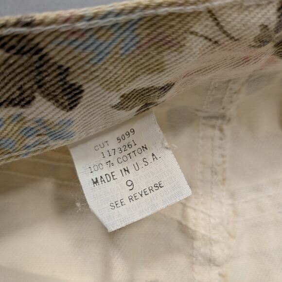 VTG Skoozi Denim Skirt Womens 6 Floral 90s Western Cowgirl Y2K Retro Preppy boho - Picture 10 of 12